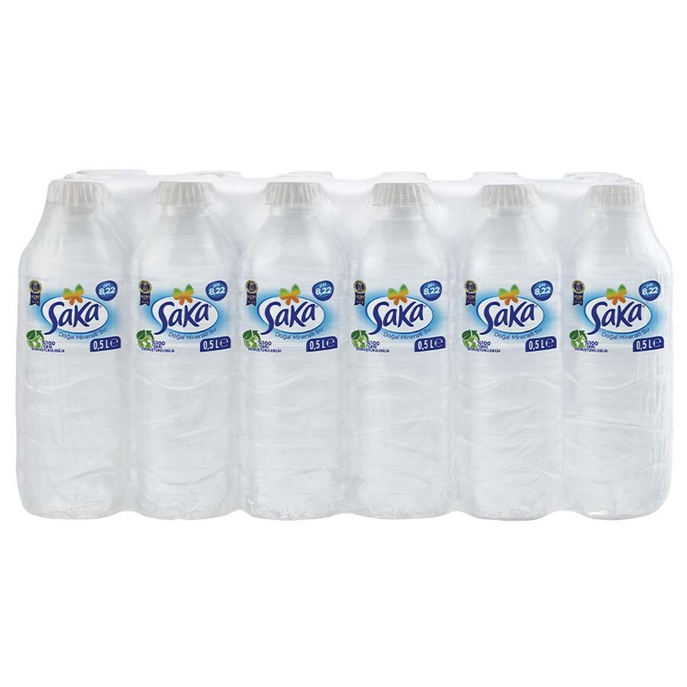 Saka 0.5 lt pet su 24 adet