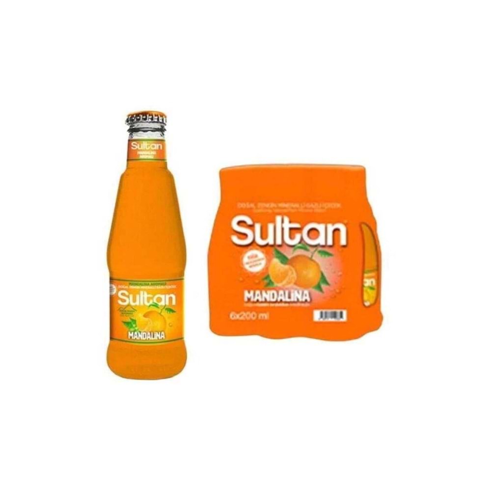 Sultan meyveli soda 24 lü koli (Mandalina)