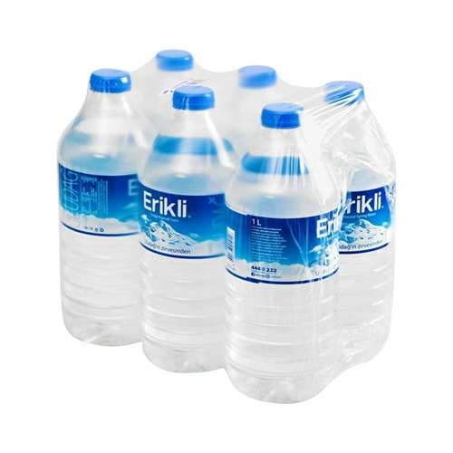 Erikli 1 lt pet su 6 lı paket